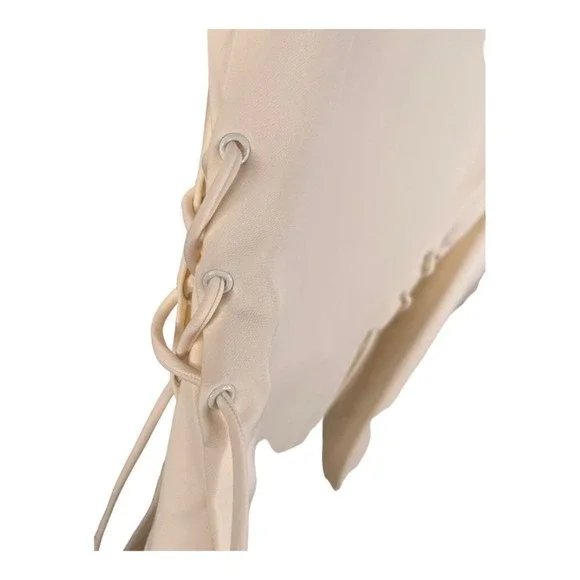 NWT NBD Brave Wrap Blazer Dress Lace Up Side White Size Medium